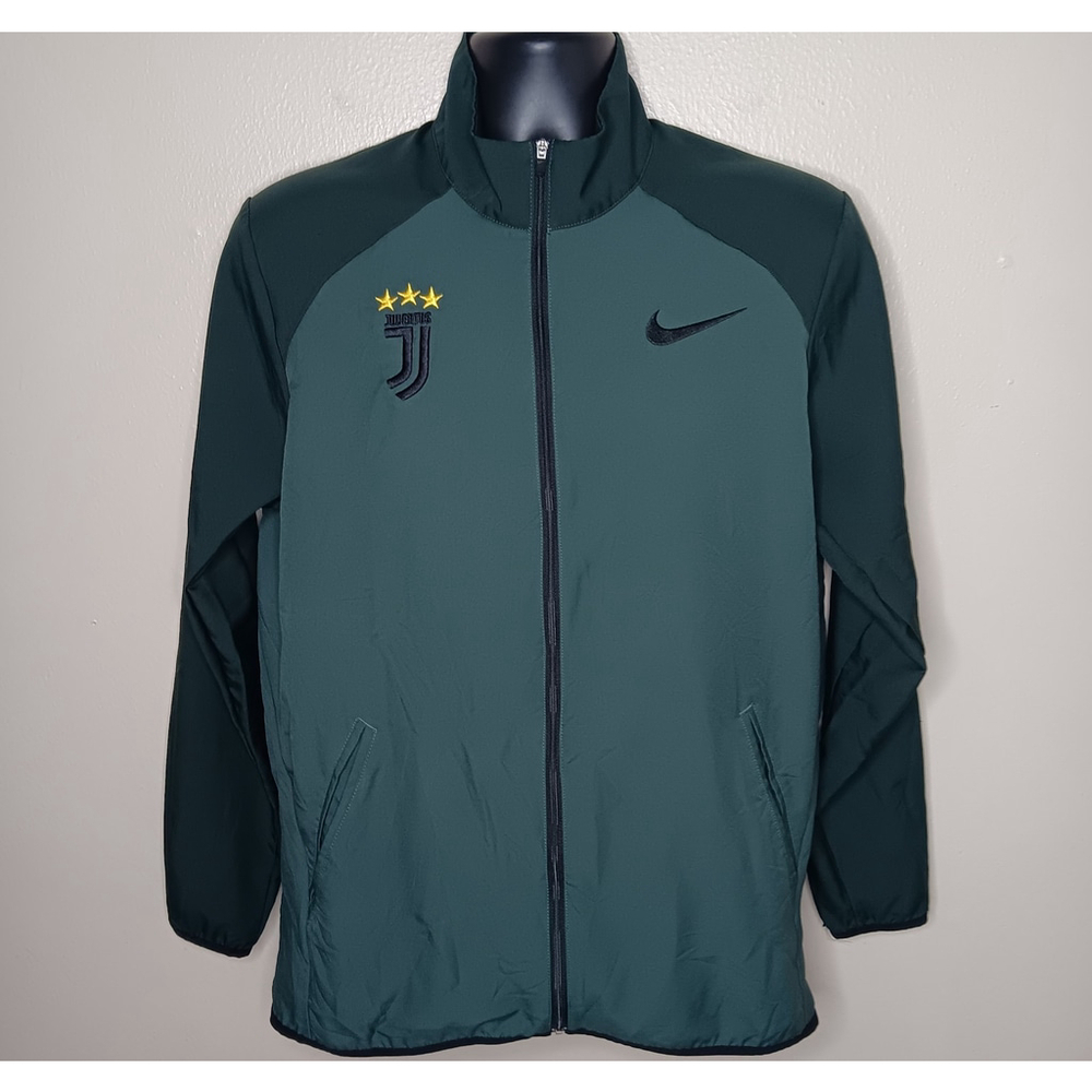 Juventus FC Men's Medium Track Jacket Soccer Football Nike Team Dry Green